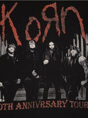 Korn 30th Annivrsary Tour t-shirt 2024 Double Sided XL